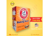 Bột Baking Soda Natural Soda Sodium Bicarbonate Dùng làm bánh,Làm Sáng Răng, Tẩy Rửa Nhà Cửa, Ngâm rửa rau củ quả, khối lượng  454g