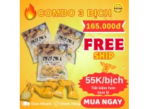 Combo 3 Bịch Kẹo Gừng Hàn Quốc – Vị Cay Ngọt Ấm Bụng, Tiết Kiệm Hơn