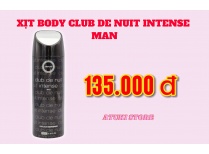XỊT BODY CLUB DE NUIT INTENSE MAN