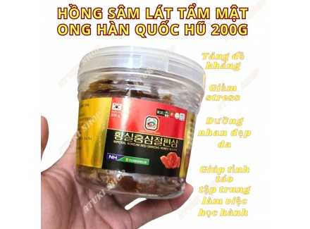 Hồng Sâm Lát Tẩm Mật Ong Hàn Quốc – Bổ Dưỡng, Dễ Dùng, Tốt Cho Sức Khỏe